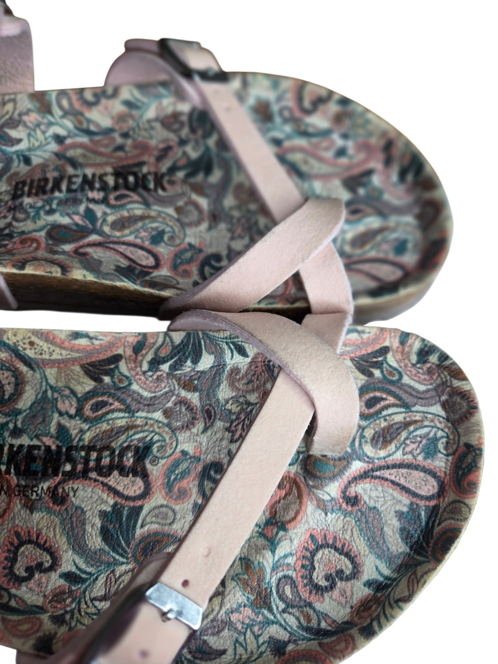 Birkenstock Women's Vegan "Mayari" w/Paisley Footbed Sandals Size 8.5-9 - Picture 4 of 8
